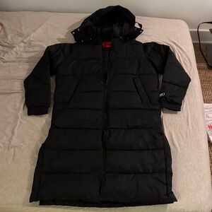 Hugo Boss Midnight Black Long Puffer Jacket